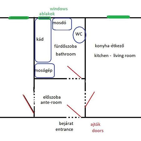 Aha Leilighet Debrecen Eksteriør bilde